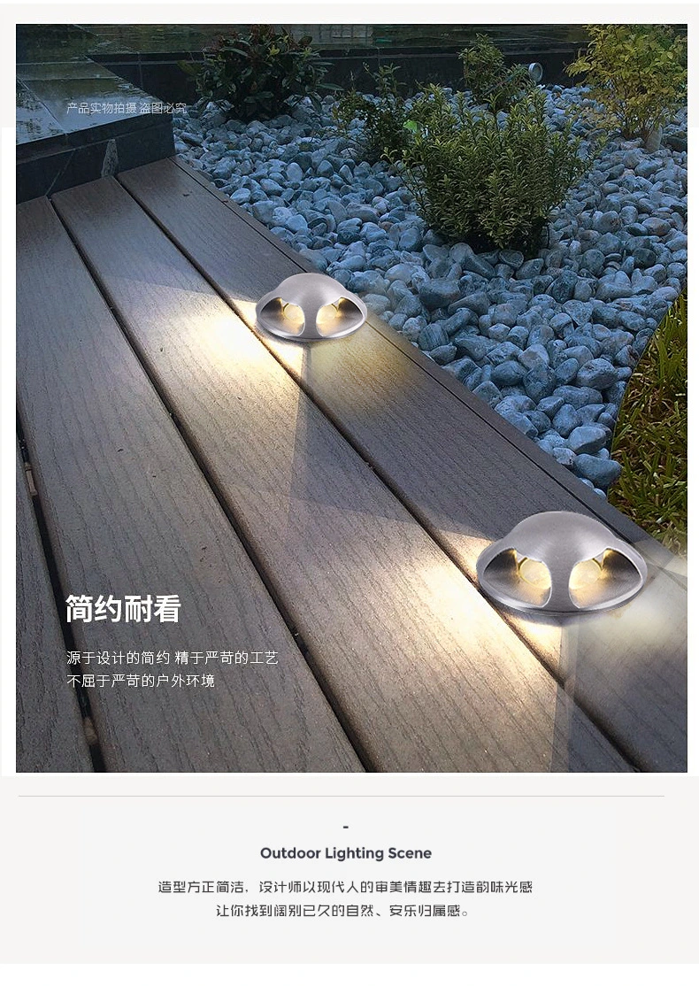 One Two Four Side View Driveway Lamp 1W 2W 3W IP67 Outdoor Mini LED Inground Buried Light