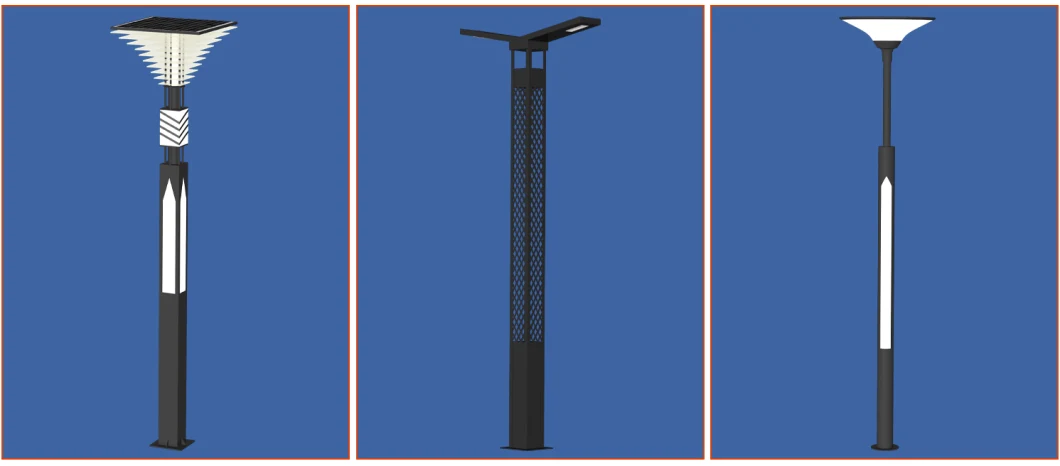 Outdoor with Motion Sensor Integrated All in One LED Lamp Post Solar Street Light