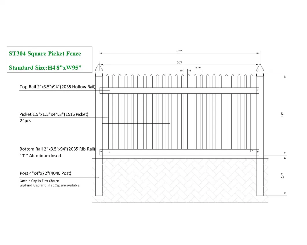 Metal Iron Garden Fencing Solar Garden Fence Light