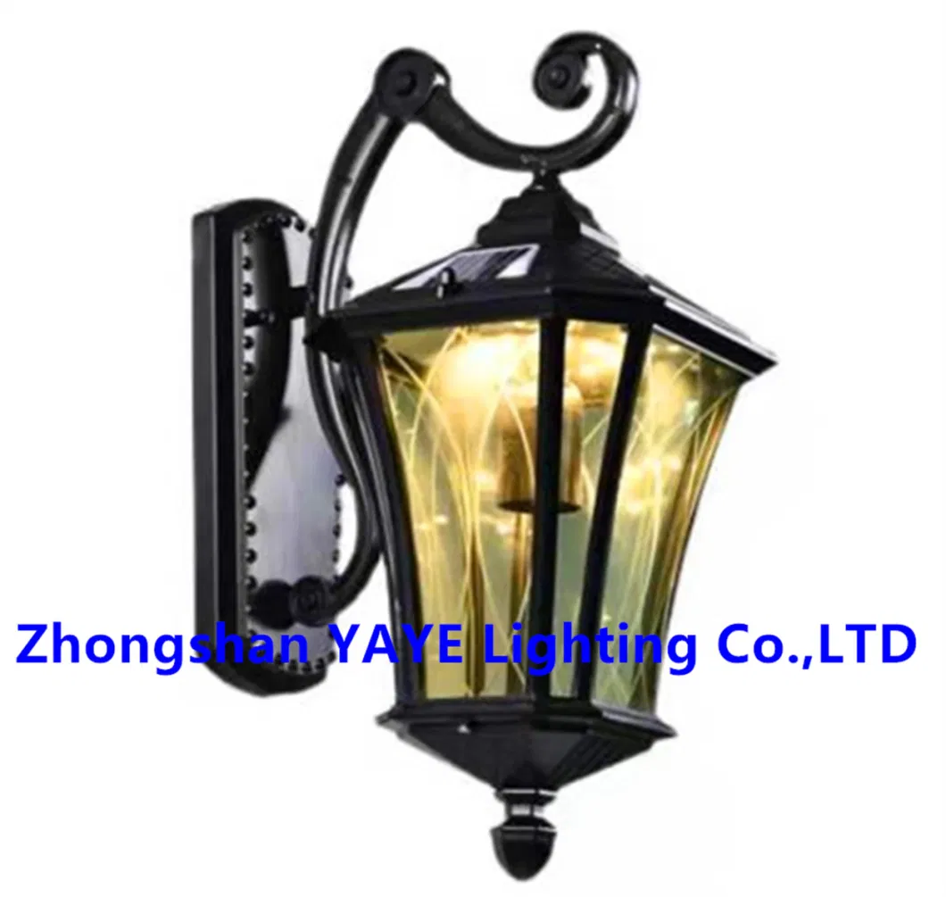 Yaye Hottest Sell CE Approved House Garden Yard Wall Fence Night LED Lamp Solar LED Wall Light