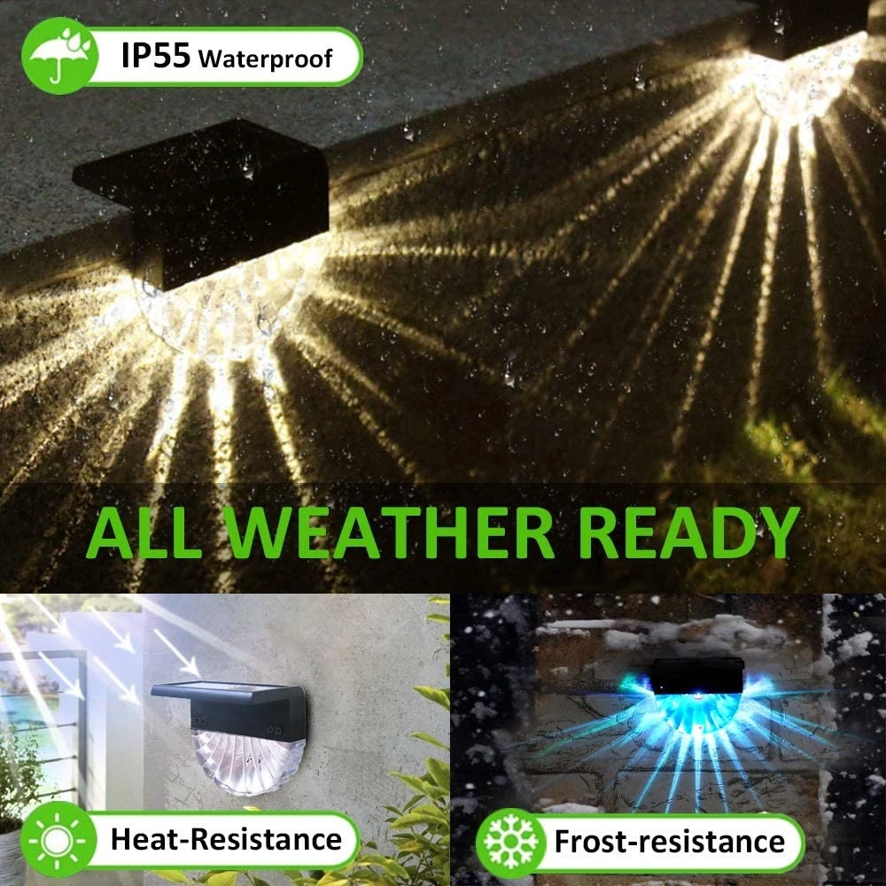 OEM Wall IP65 Garden Outdoor Solar Light Waterproof LED Solar Fence Light