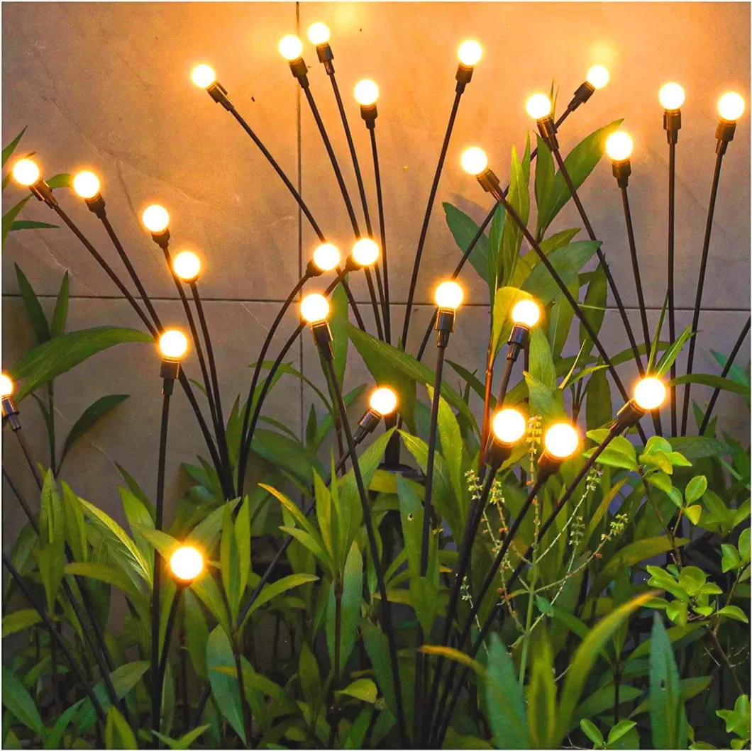 Solar Firefly Lights Outdoor Yard Lights Decorative Garden Ground Inserted Lights Atmosphere Park Lawn Lights