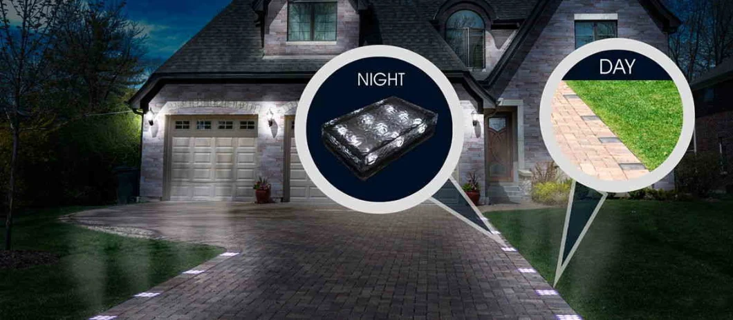 Solar Brick Paver and Landscape Lights for Walks, Patios, Driveways &amp; Pool Decks