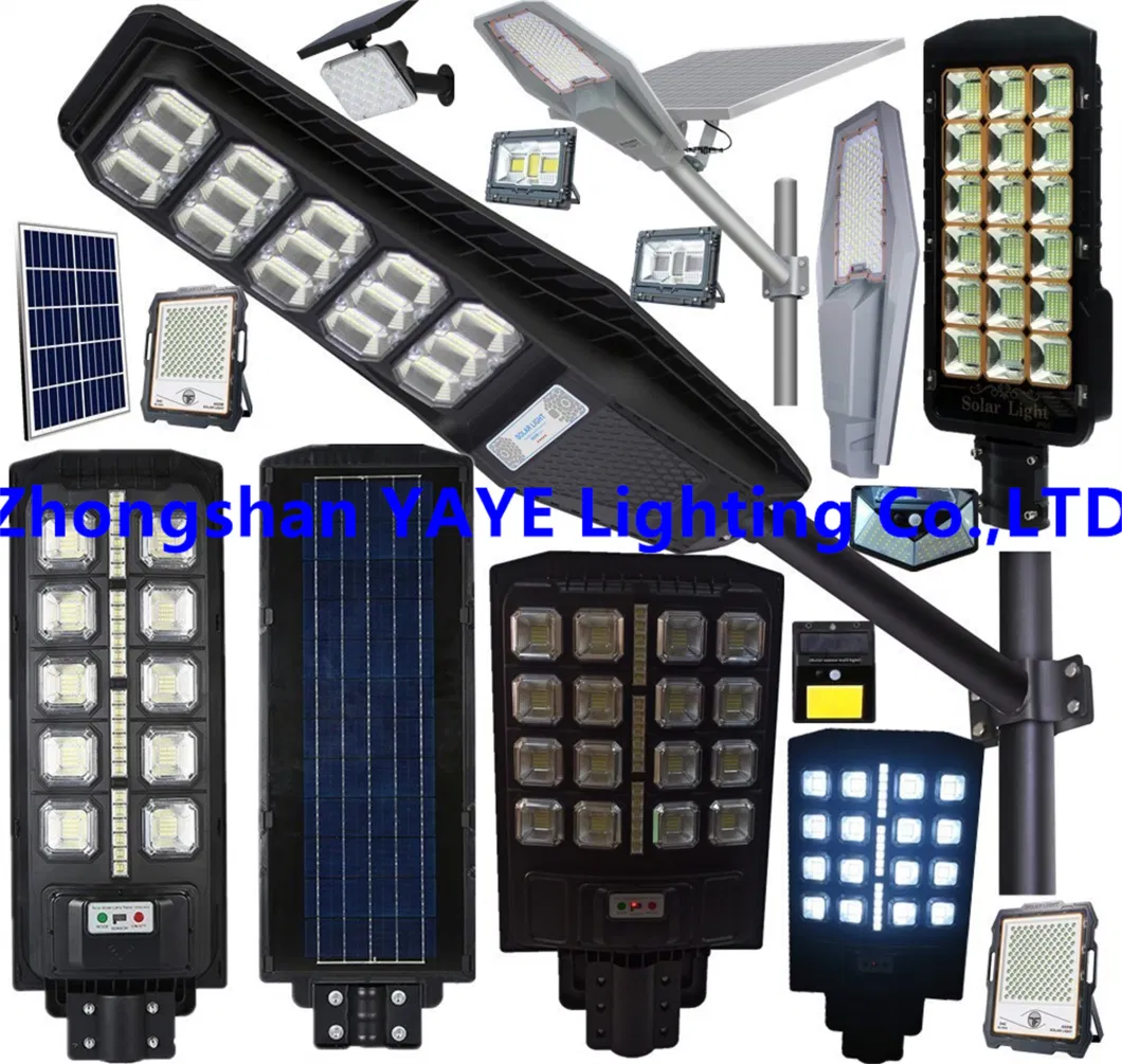 China Solar Manufacturer Aluminum 2000/1000/800/600/500W/400/300/200/100W LED Sensor IP66 Street Outdoor All in One Camera ABS COB Wall Flood Garden Road Light