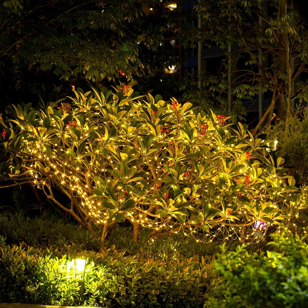 LED Outdoor Solar String Lights Fairy Christmas Party Decorative Light Garland Solar Garden