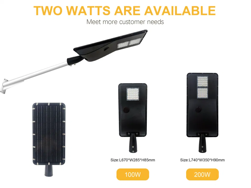 Outdoor Commercial LED Solar Parking Lot Road Lamp Street Light