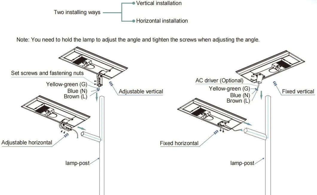 20W 5th Separated Outdoor All in One Aluminum Park Garden Lamp LED Solar Light Integrated Solar Power LED Parking Lot Street Light