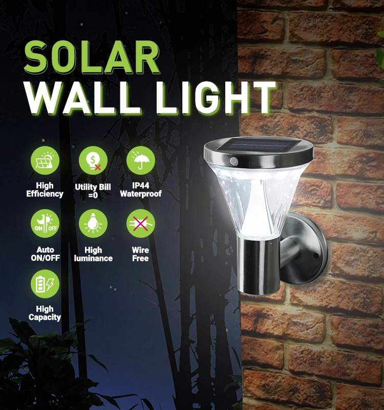 China Manufacturer High Power High Bright Outdoor Spot Lights Garden Yard Decoration Wall Mount Solar Light