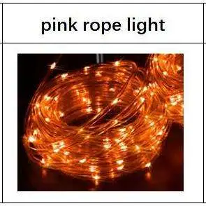 Solar Waterproof Tube LED Christmas Decorative Multi Color Rope String Lights Outdoor for Garden Patio Party Weddings Decor