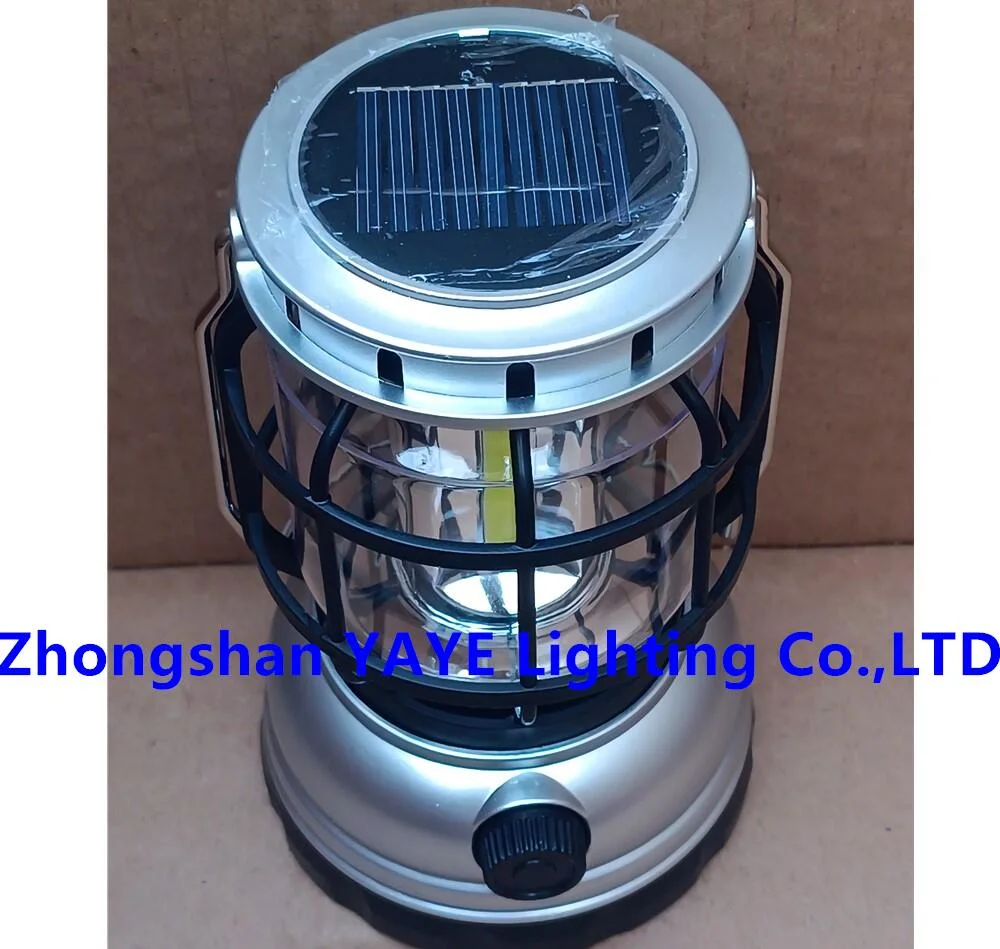 Yaye 2023 Hot Sell Newest Design 20W Solar High Power Portable Emergency LED Camping Light 1000PCS Stock/ 2 Years Warranty China Best Solar Factory Supplier