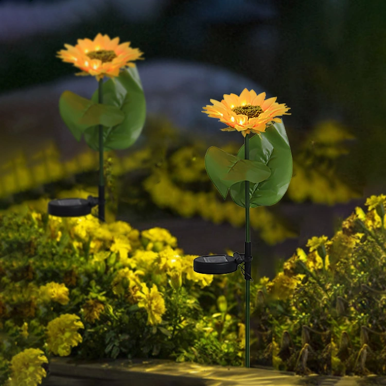 IP65 Waterproof Solar Lawn Light Outdoor Decorative Sunflower LED Light