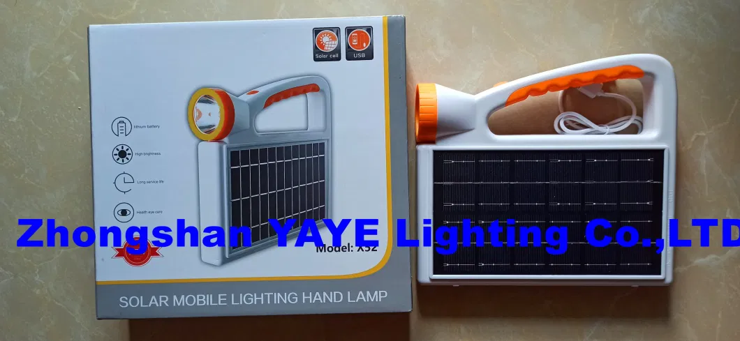 Yaye 2023 Hot Sell Newest Design 20W Solar High Power Portable Emergency LED Camping Light 1000PCS Stock/ 2 Years Warranty China Best Solar Factory Supplier