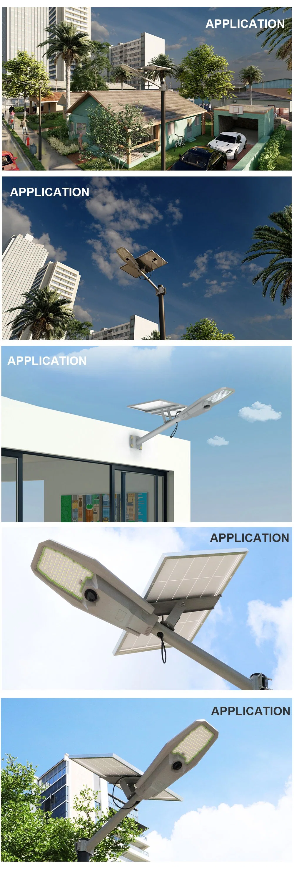 Sunc LED 200W 300W 400W 600W Private Mould Aluminium Factory Hot Sell IP65 Outdoor CE/FCC Energy Saving Factory Direct Solar Street Light with Motion Sensor