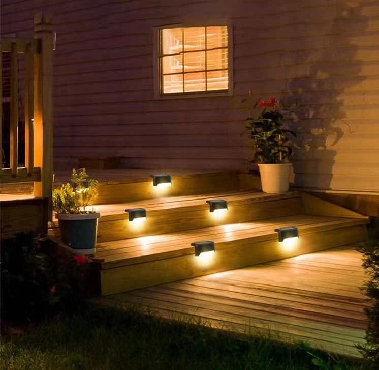 Solar-Powered Staircase Step Lights for Outdoor Spaces