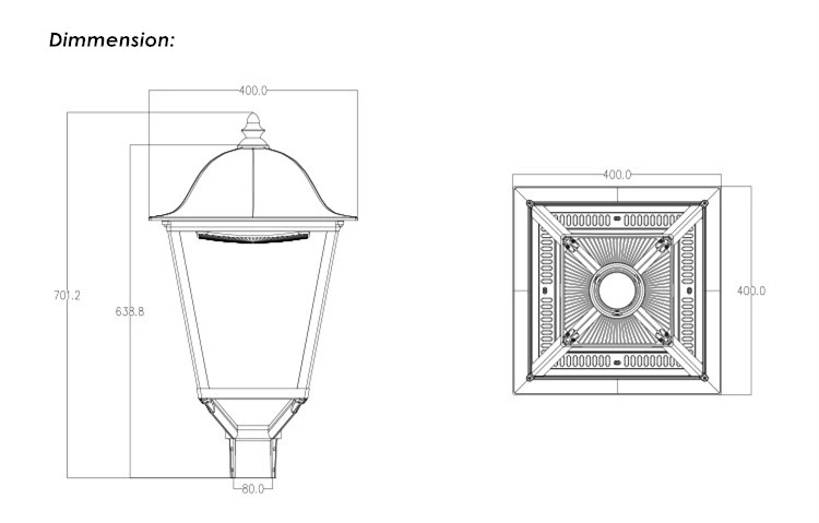 Europe Decorative Outdoor Solar LED Street Garden Lights