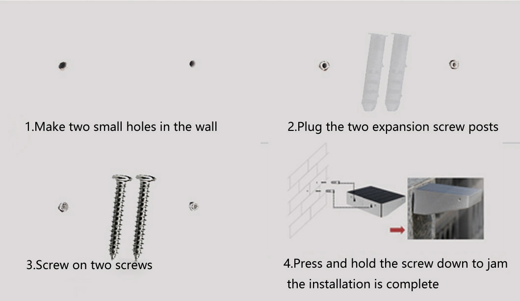 Waterproof Courtyard Solar LED Lights for Outside Fence