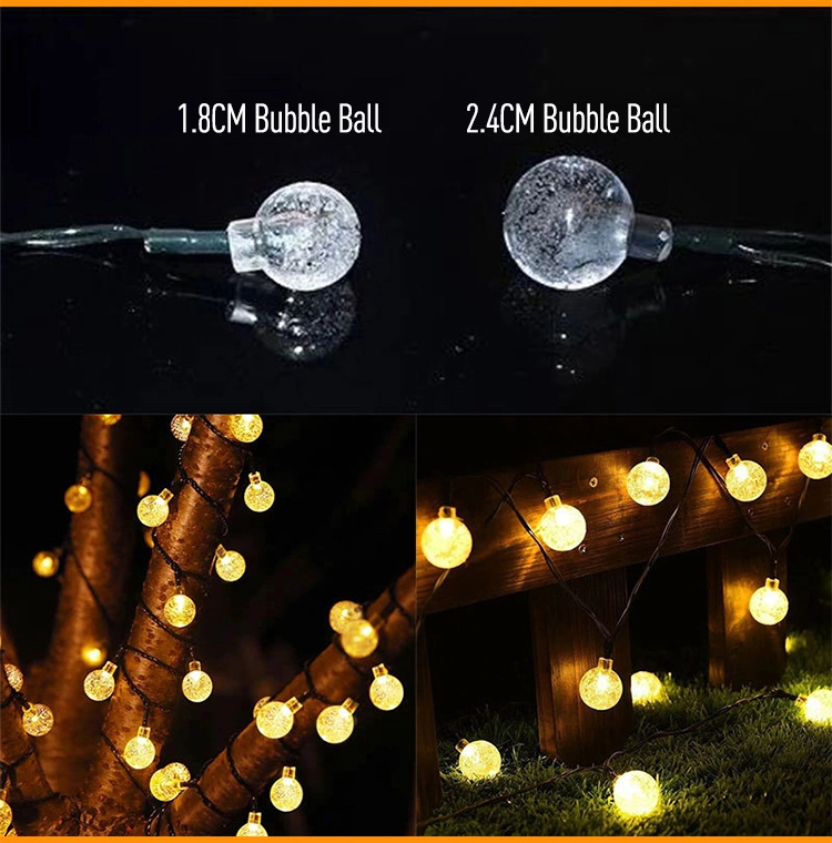 LED Outdoor Colorful Waterproof String Light USB Remote Control Party Garden Holiday Light Solar Decorative Christmas Light