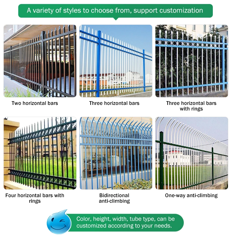 Light Luxury The Zinc Steel Fence Customized Model