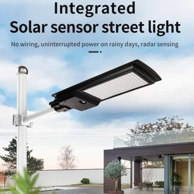 Luces de sensor de movimiento 300W Luz solar de calle Luz solar de fondo