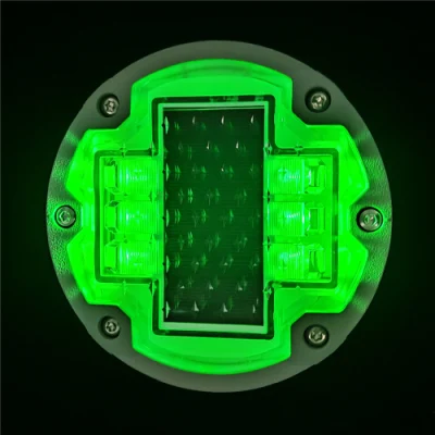 Solar Inway Deck Light IP68 Reflectors Waterproof Outdoor Indoor Indoor 6 Luz LED de color para muelle Walkway Lane porche Patio camino Marcadores de camino de jardín