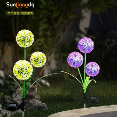 Paisaje de la luz LED Solar solar de la flor diente de león de la Cebolla de luces las luces de jardín solar para la decoración exterior Festival Solar lámpara LED de Navidad