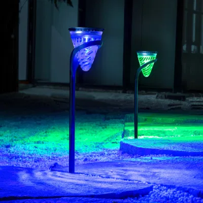 Luces de la cerca solar al aire libre, 2 Pack de luces de la cubierta solar impermeable Acero inoxidable Escaleras de escalera Patio Post pared Jardín camino camino lámpara LED Luz
