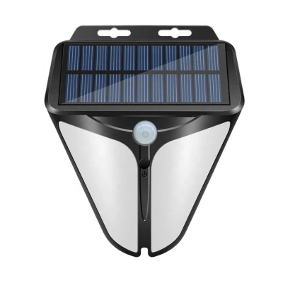 Luces solares para exteriores 38 LED sensor de movimiento solar alimentado por energía solar resistente al agua Luz con 3 modos luces de seguridad para exteriores lámpara de pared inalámbrica