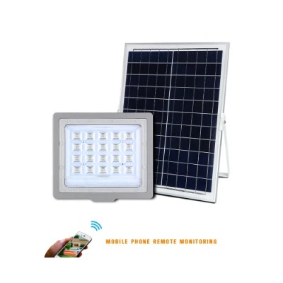 Fabricante Portable Sport Ground Warehouse Outdoor 100W LED Solar Flood Luz con sensor