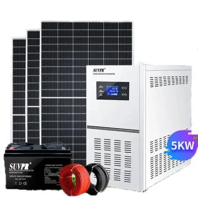 Mayorista 5kw/10KW Monocrystalline Movable off-Grid Solar PV batería de almacenamiento de energía Sistema de panel de alimentación para iluminación doméstica