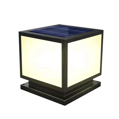 Exterior paisaje Fence Waterproof Post Puerta Jardín IP65 LED Luz solar del pilar