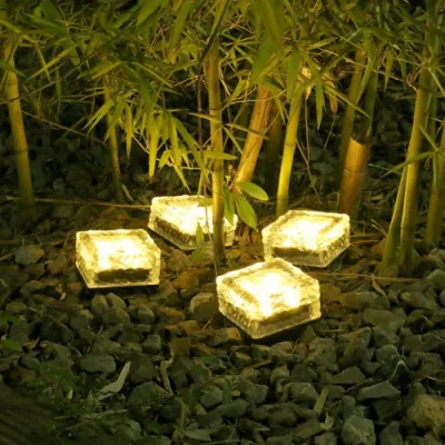 Las luces de suelo Solar exterior impermeable para escaleras paso de la luz de la cubierta de ladrillo de hielo Bl19673