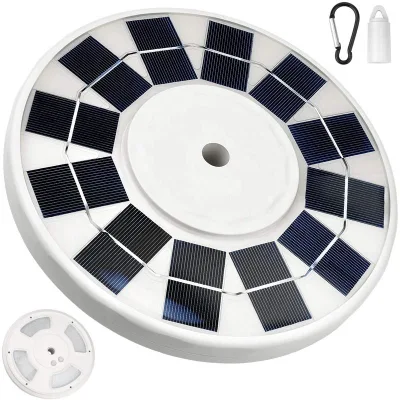 128 LED Leds Solar Lacuarón de luz exterior Jardín portátil Camping Linterna colgada