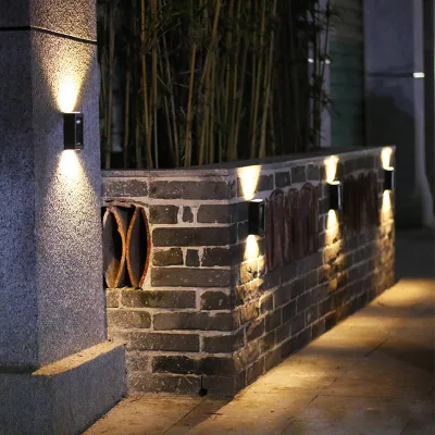 Lámpara LED Solar exterior impermeable inteligente porche Apliques para Balcón patio jardín paisajístico de la luz de la calle decorativos