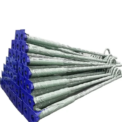 Exterior personalizado 4m 5m 6m 7m 8m 9m 10m 12m Doble brazo simple Galvanized Acero Solar Street Light Pole Post Polo de la lámpara