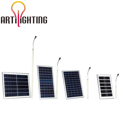 Arrojar las lámparas de interior de la Energía Solar en el interior de las luces solares para la casa con el respaldo de batería y el interruptor de on off