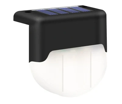 Lámpara de paso al aire libre solar mayorista para escalones de cercado de poste de cubierta O Dock Solar Powered Waterproof Jardín Decorativo de calidad de iluminación LED Luz de jardín
