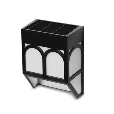 LED impermeable poste de cerca de las luces de Jardín de las luces del panel solar al aire libre sendero de la lámpara montada cerca de pared de luz