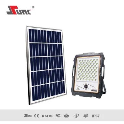 Luz solar de alto brillo con cámara CCTV