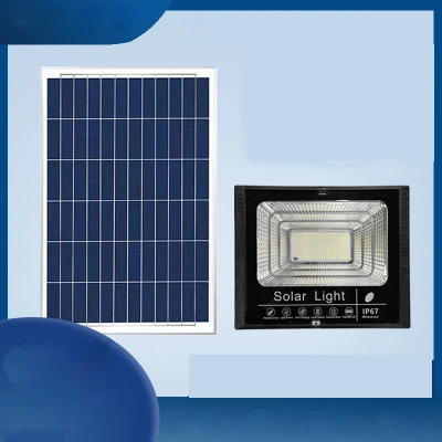25W 40W 60W 100W 200W Luz de inundación LED de energía solar Con mando a distancia IP65 Luz LED solar para Yard Jardín