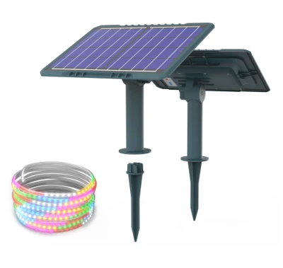 Yaye fábrica Precio 50W/100W/200W impermeable al aire libre IP65 RGB/Individual Color Solar LED Strip Jardín Navidad paisaje paisaje de Navidad Luz decorativa 10000PCS Stock