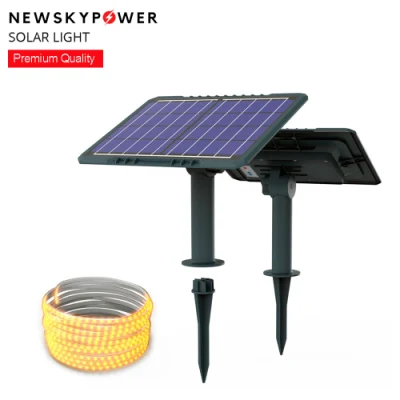 Exterior Interior Decorativo ABS MJ Solar LED tira de luz 5m 10m 20m