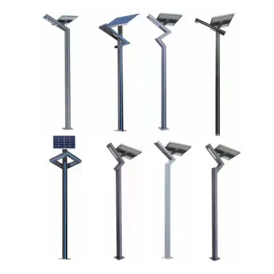 Perfil de aluminio Solar paisaje lámpara de poste exterior Jardín cuadrado LED Luz de Jardín 3m Luz Polar Alta para carretera Residencial
