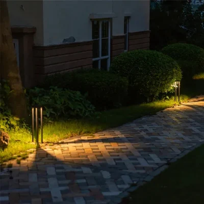 Las inundaciones con sensor de luces de Chein verde tira la cadena polos WiFi canchas de polo de la cadena de pescado utilizado Flor de spot de la plata de luz LED Solar para Jardín decorativo
