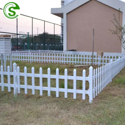 El peso de la luz de la fábrica de plástico pequeño cercado de piquete de paneles para jardín