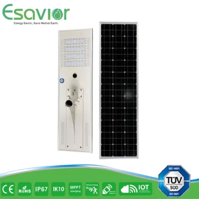 Certificación TUV 5W-200W impermeable 181lpw integrado todo en uno LED Luz solar de guarda de calle para 5m~12m polos IP67 IK10 CE RoHS