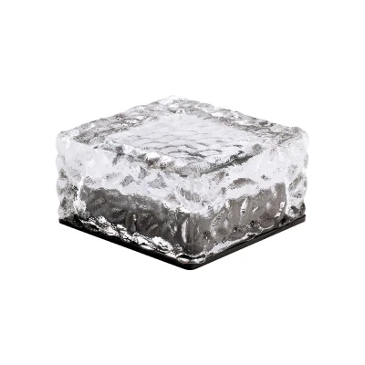 Patio Venta caliente decoración Iluminación Solar LED de color lámpara Cubo de Hielo Hielo solar resistente al agua de las luces de ladrillo para la Ruta Jardín