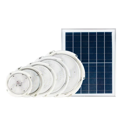 LED Solar lámpara de techo arrojar luz para interiores, hogar al aire libre 50W 100W 200W resaltar el control remoto Garage patio de luces de paisaje