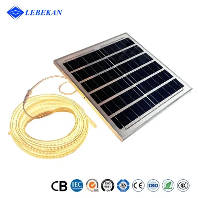 10m 20m 30m 50m LED exterior de cuerda de tira solar Luces de tira