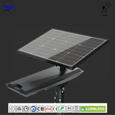 Precio de fábrica de la luz solar IR/Sensor de movimiento de cámara CCTV Seguridad IP66 COB integrado SMD Luz de estacionamiento al aire libre de la luz solar