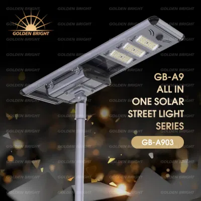 Mayorista 40-120W mejor Precio al aire libre todo en una calle solar Luz DE seguridad LED Garden Energy Saving sensor